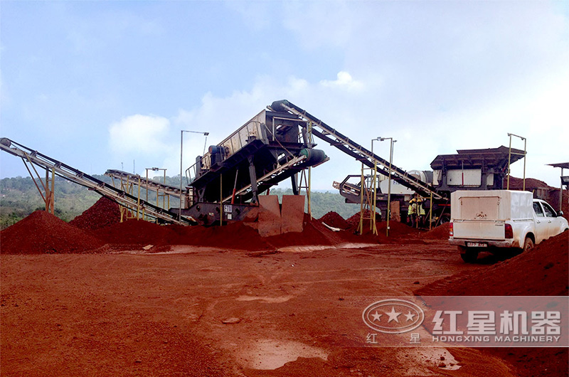 廣西百色移動碎石生產(chǎn)線設備圖