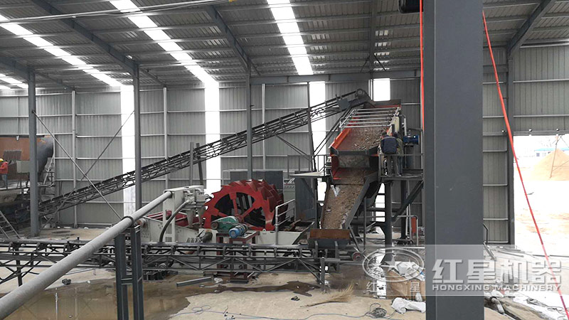 時(shí)產(chǎn)量200噸洗砂生產(chǎn)線如何配置？工藝流程有哪些