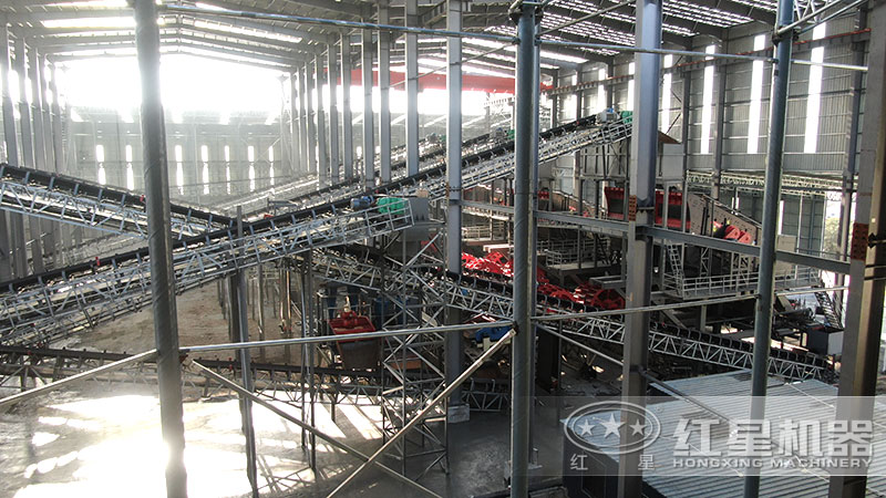 石子機(jī)生產(chǎn)線多少錢一套，附現(xiàn)場(chǎng)案例