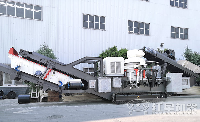 履帶圓錐破碎機(jī)，遙控移動(dòng)